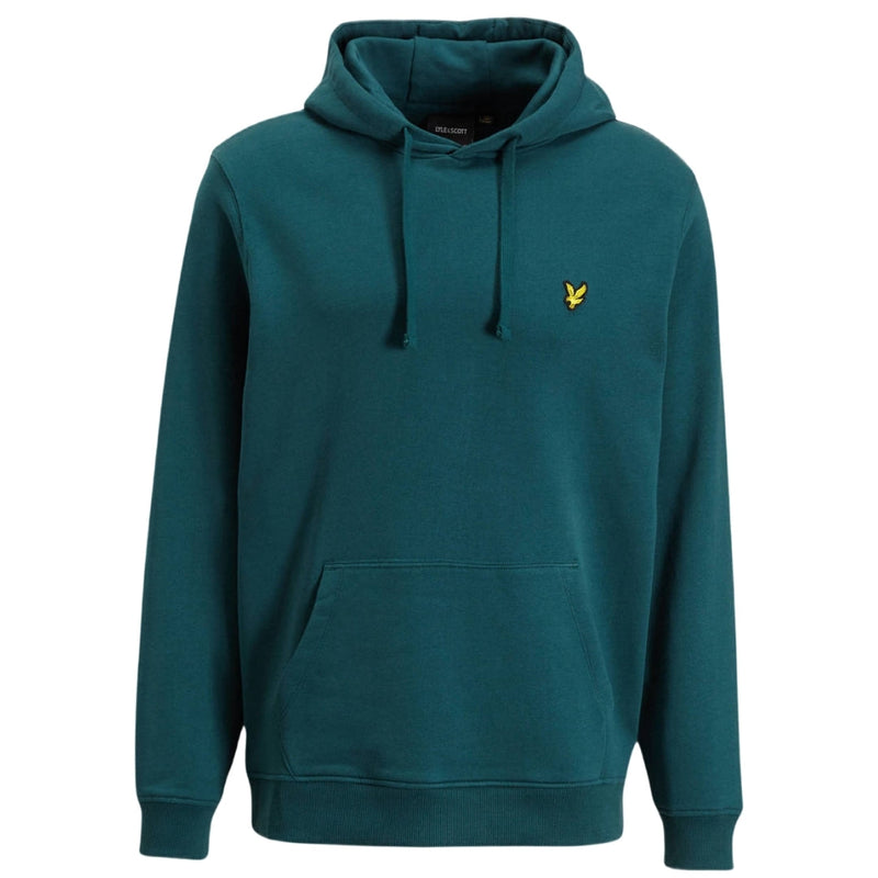 Lyle & Scott Branded Malachite Green Pull-over Hoodie