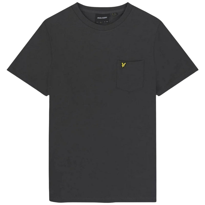 Lyle & Scott Plain Pique Pocket Gunmetal T-Shirt