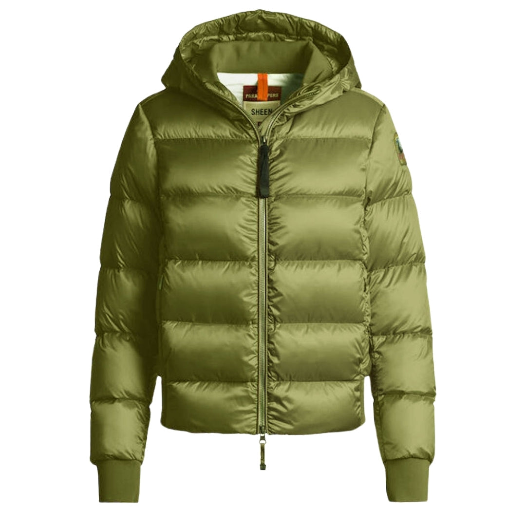 Parajumpers Mariah Green Hooded Padded Jacket S