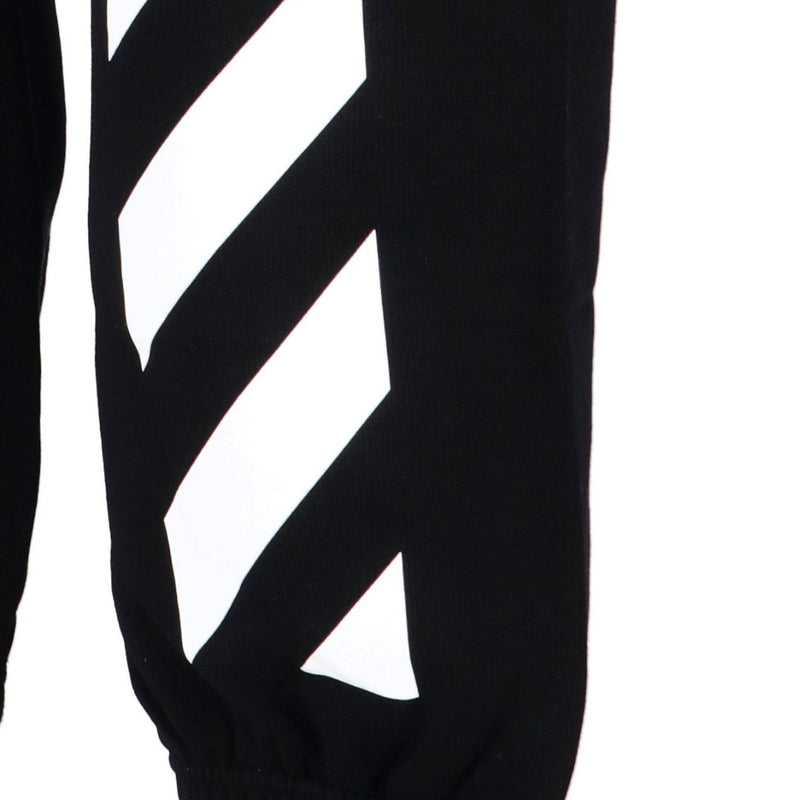 Off-White Diag Helvetica Design Slim Cuffed Black Sweatpants M