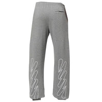 Off-White Wave Out! Diag Slim Fit Grey Sweat Pants M