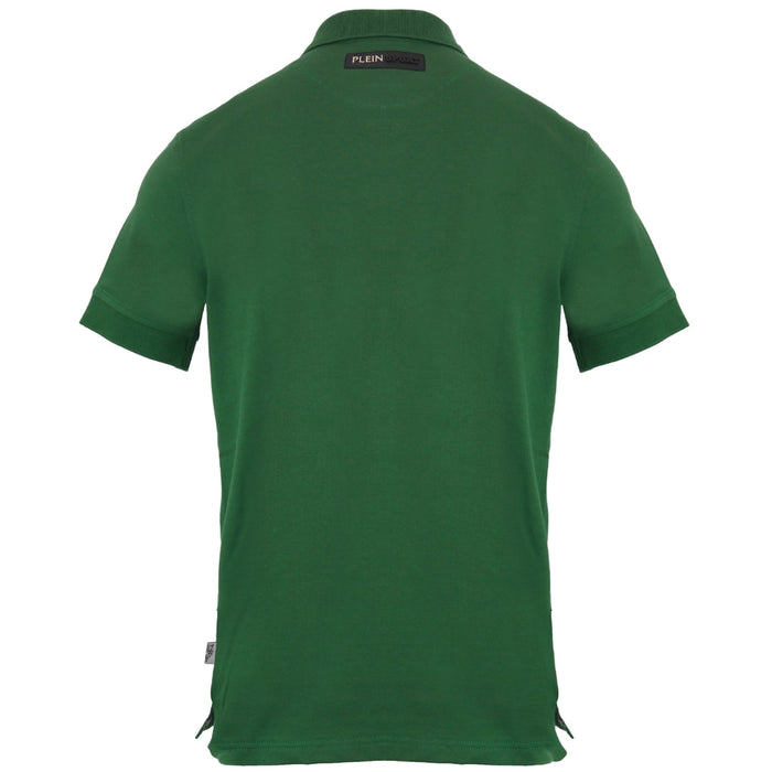 Plein Sport Equipment Logo Green Polo Shirt S