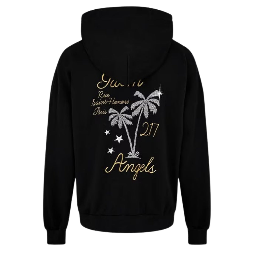 Palm Angels Palm Paris Logo Black Hoodie M