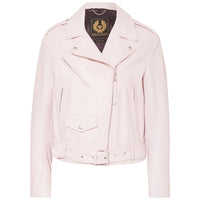 Belstaff Renegade Chalk Pink Leather Jacket M