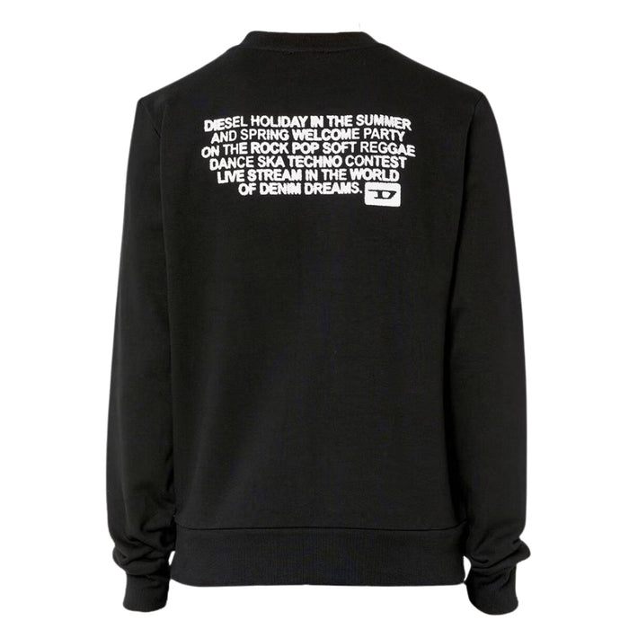 Diesel Party Logo Black Sweatshirt S