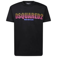 Dsquared2 Cool Fit Made With Love Logo Black T-Shirt S