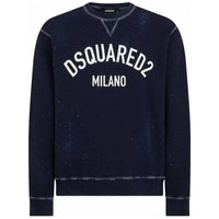 Dsquared2 Milano Logo Cool Fit Navy Blue Sweatshirt S