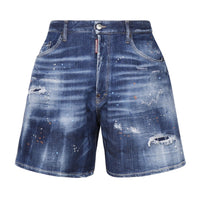 Dsquared2 Boxer Fit Blue Denim Shorts W36