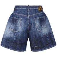 Dsquared2 Boxer Fit Blue Denim Shorts W36