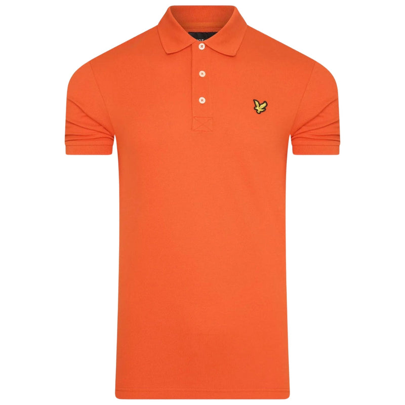 Lyle and Scott Tangerine Tango Plain Polo Shirt