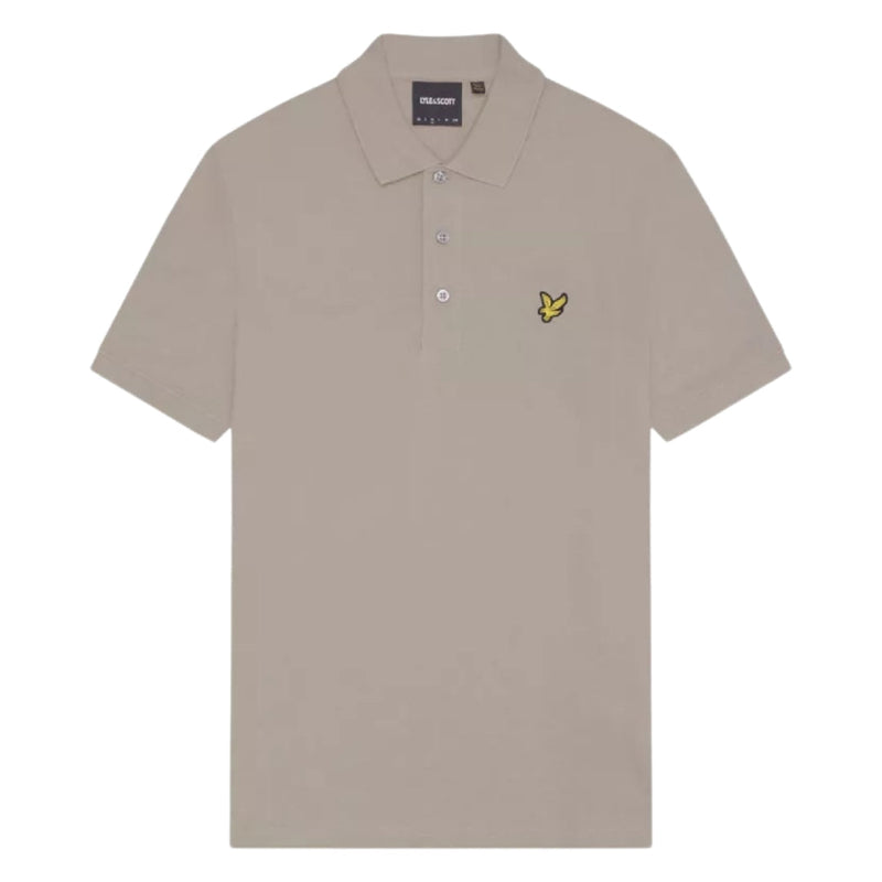 Lyle & Scott Branded Chest Logo Sage Uniform Green Polo Shirt S