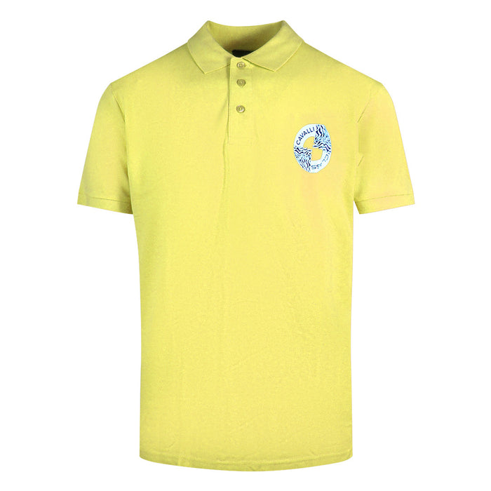 Cavalli Class Mens Polo Shirt SXT64I KB002 01000 Yellow