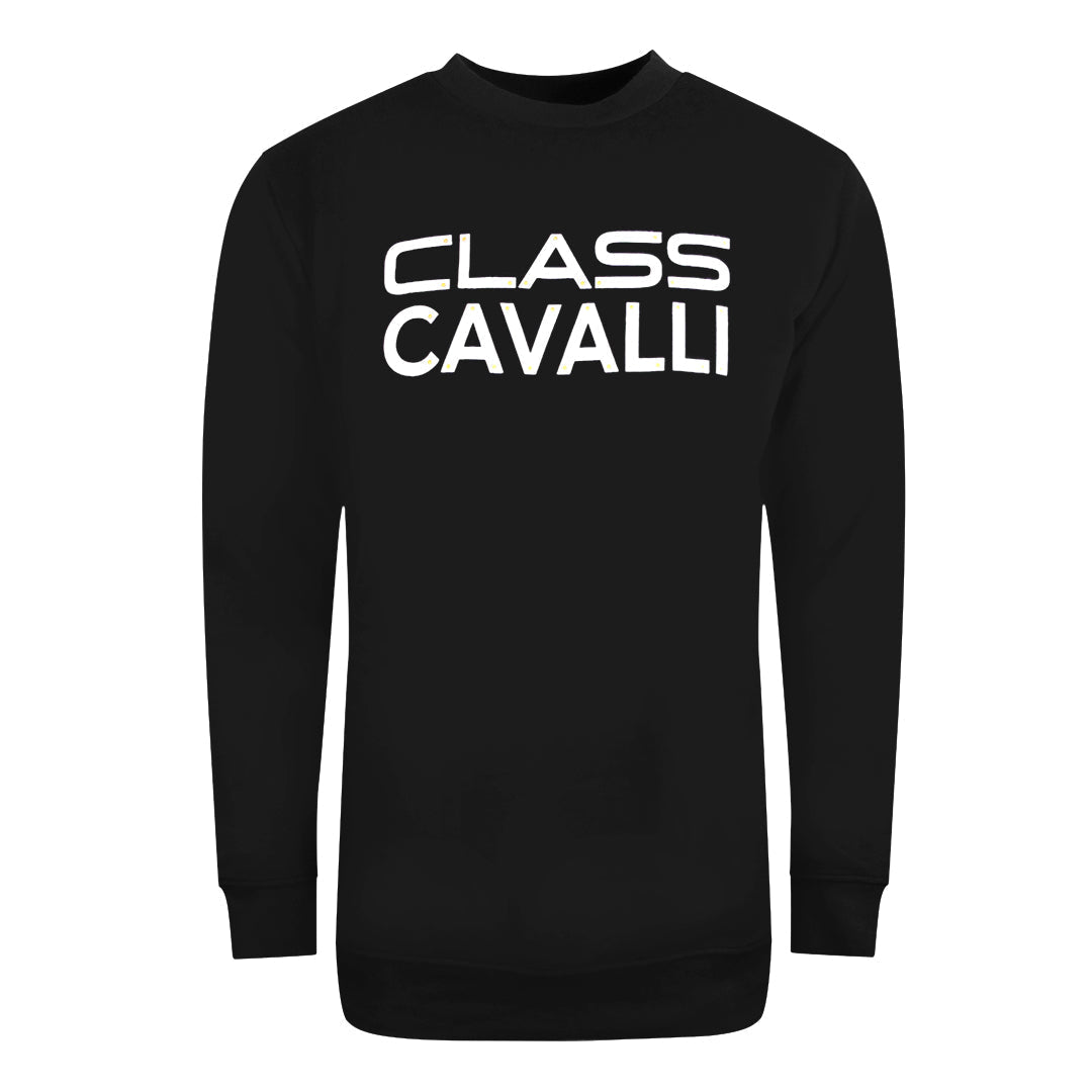 Cavalli Class Bolted Logo Black Sweatshirt S