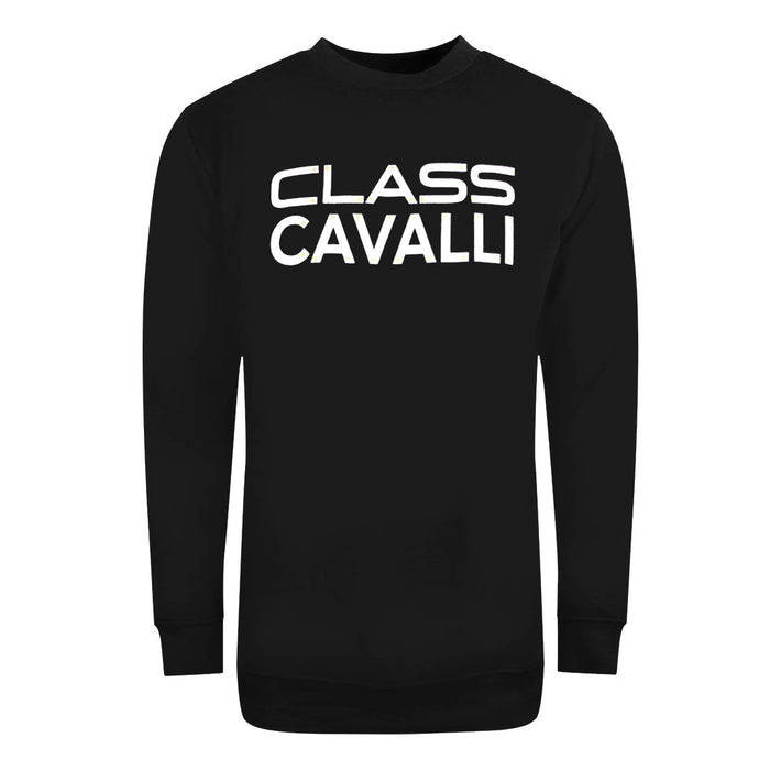 Cavalli Class Bolted Logo Black Sweatshirt S