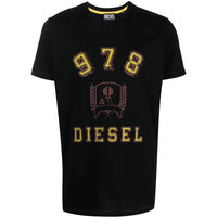 Diesel University Shield Logo Black T-Shirt S