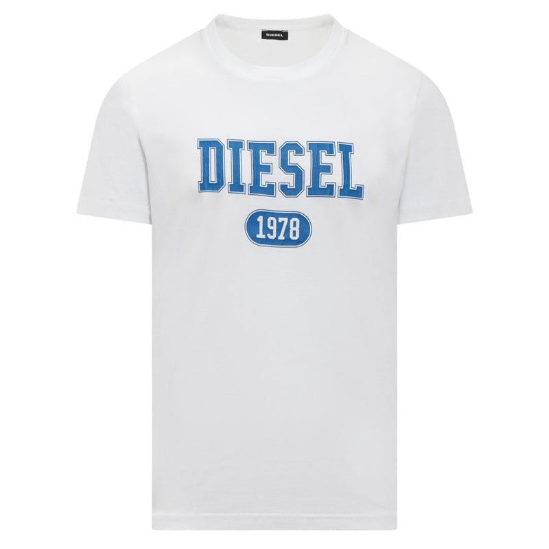 Diesel 1976 Varsity Logo White T-Shirt S