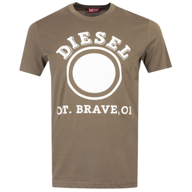 Diesel 1976 Varsity Logo Ivy Green T-Shirt S