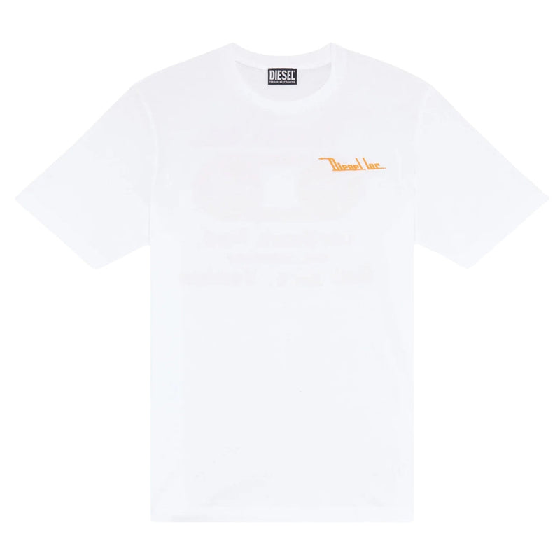 Diesel Northen Fed Logo White T-Shirt S