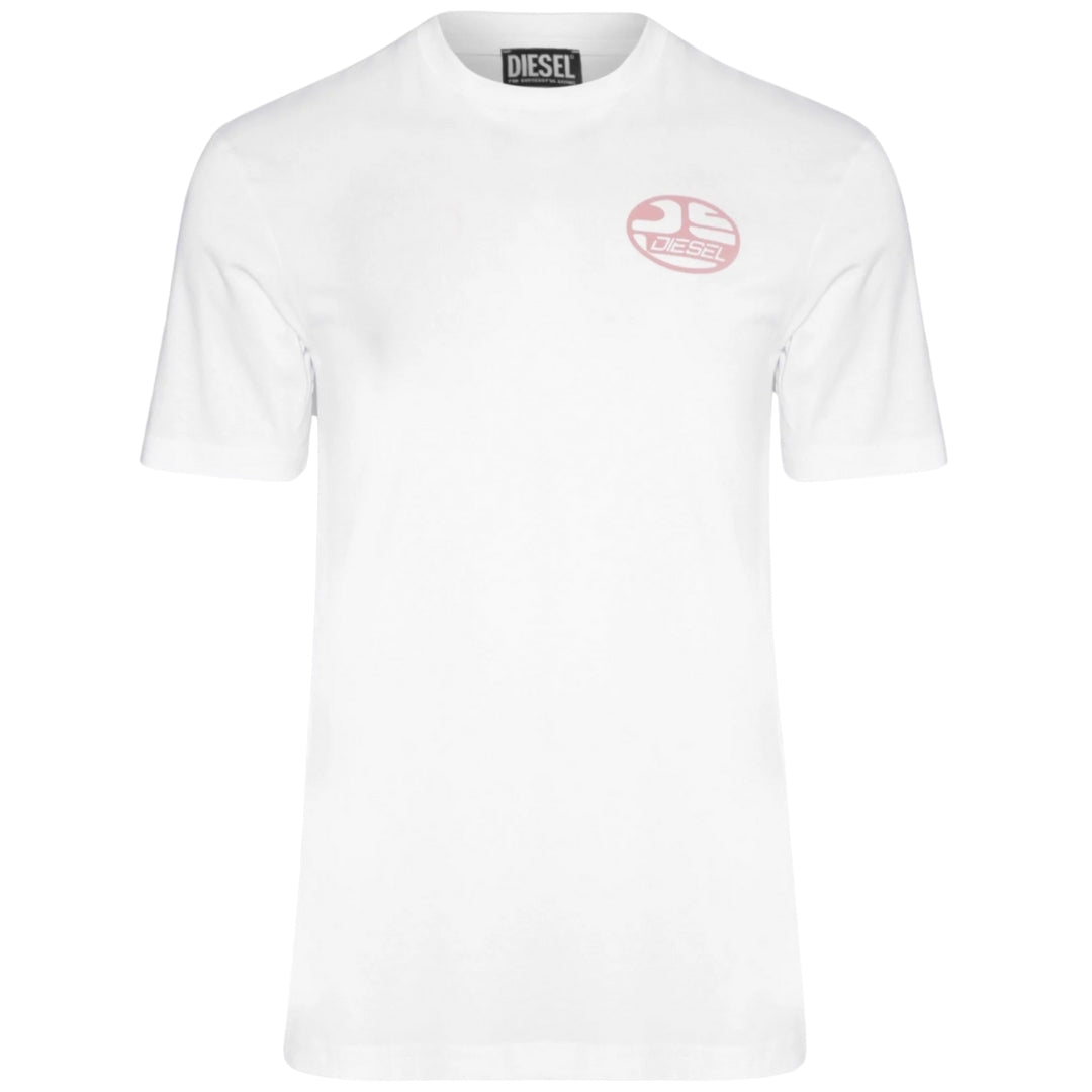 Diesel Oval DS Logo Bright White T-Shirt XS