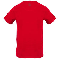 Aquascutum Shoulder Brand Logo Red T-Shirt S