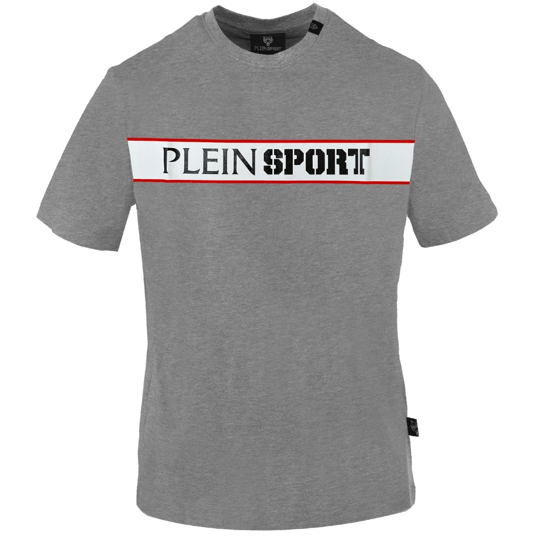 Plein Sport Panel Logo Grey T-Shirt S