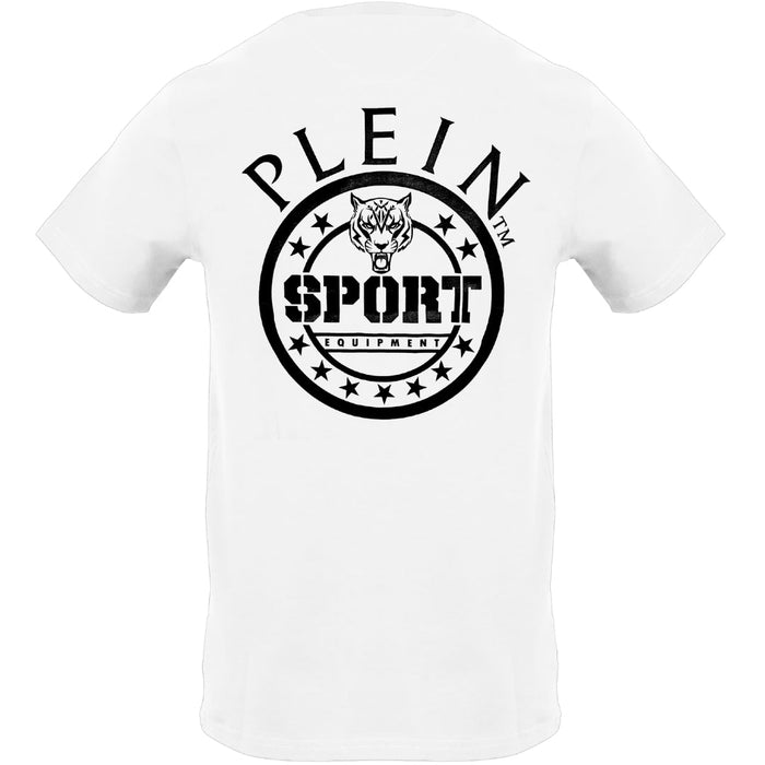 Plein Sport Circle Logo On Back White T-Shirt S