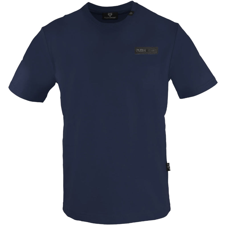 Plein Sport Circle Logo On Back Navy Blue T-Shirt S