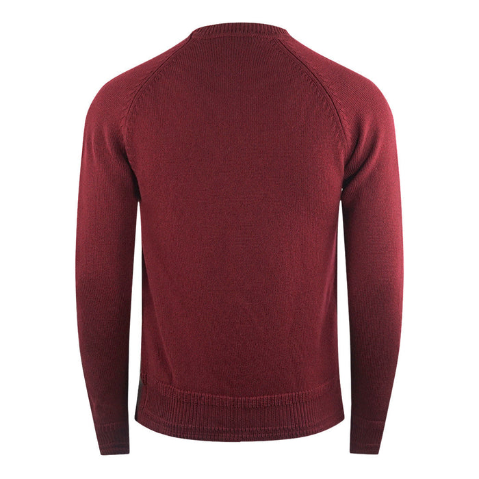 Belstaff Mens Alfie Jumper Burgundy