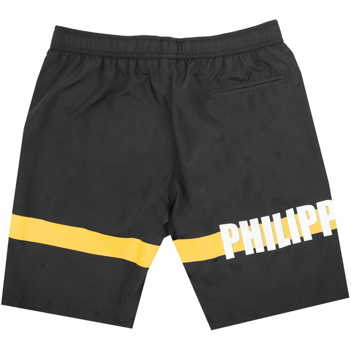 Philipp Plein Mens Cupp11 L0199 Swim Shorts Black