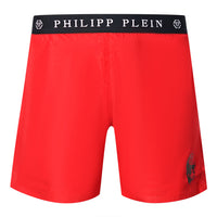 Philipp Plein Mens Cupp14M01 52 Swim Shorts Red