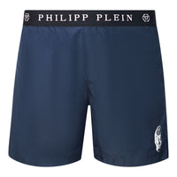 Philipp Plein Mens Cupp14M01 85 Swim Shorts Navy