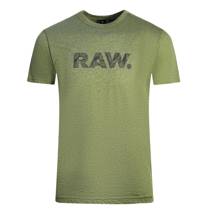 G Star Raw Mens D07969 2757 1407 T Shirt Green