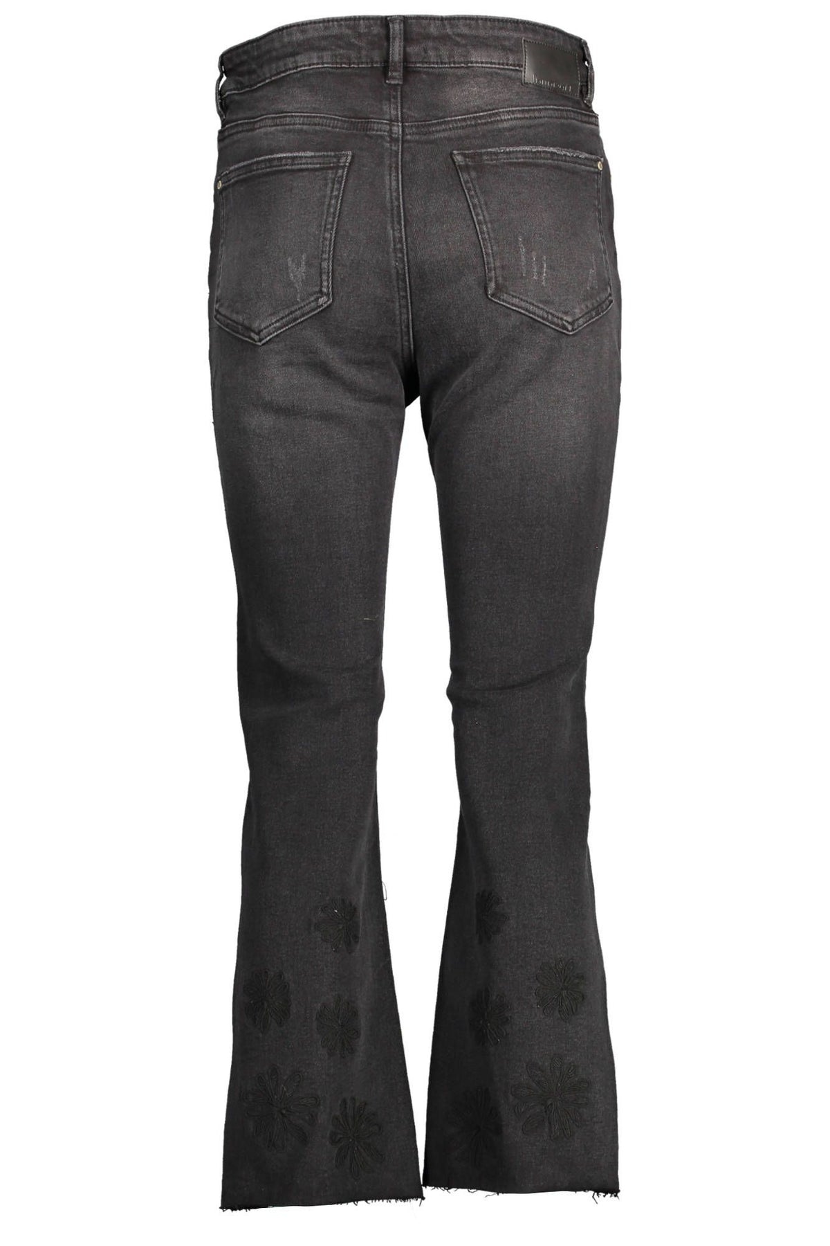Desigual Embroidered Contrast Detail Denim Jeans