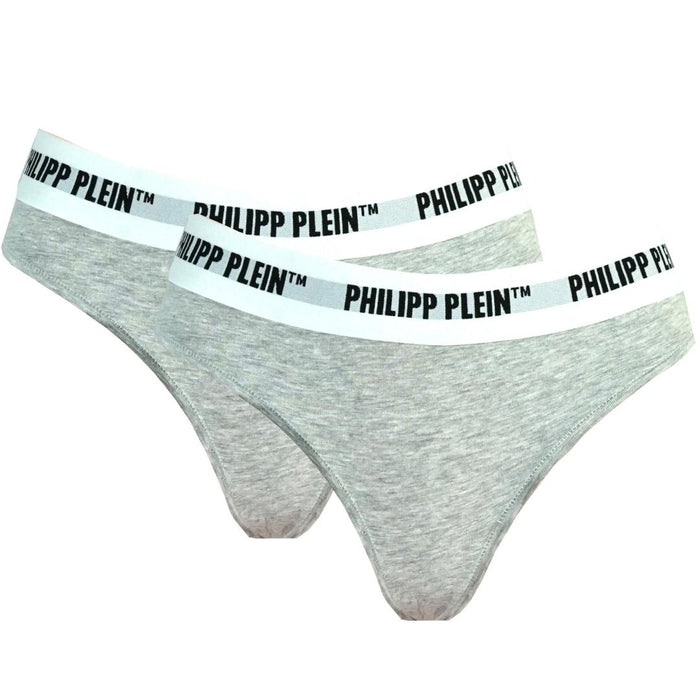 Philipp Plein Womens Dupp01 94 Thong Grey