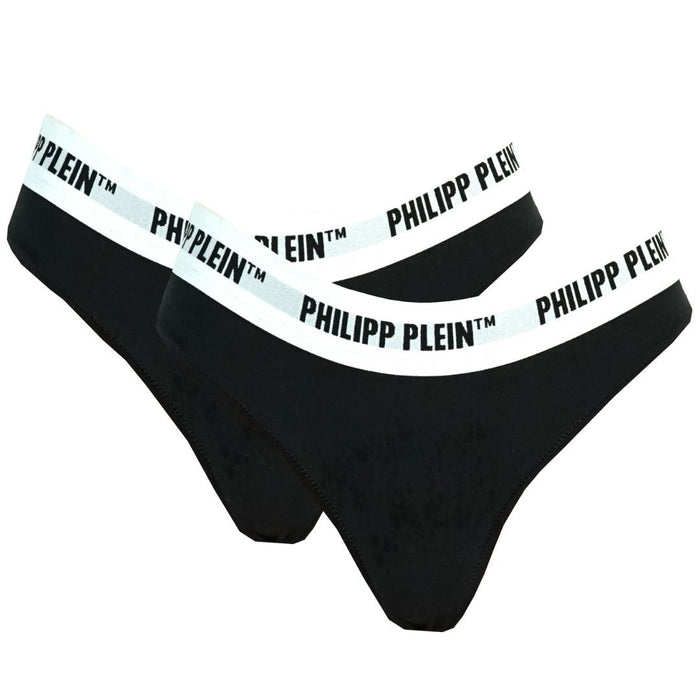 Philipp Plein Womens Dupp01 99 Thong Black