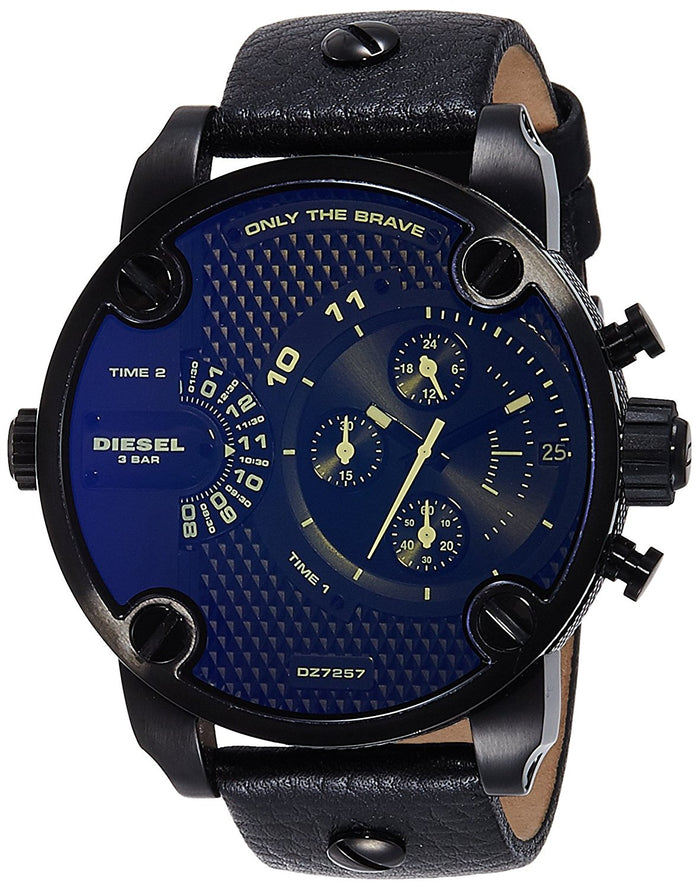 Diesel Mens Dz7257 Leather Black Watch