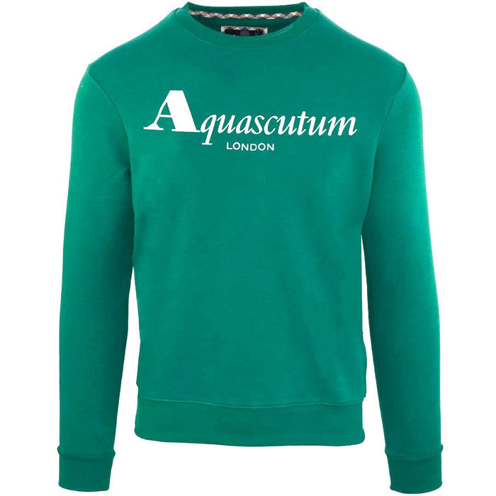 Aquascutum Mens Fgia31 32 Sweater Green