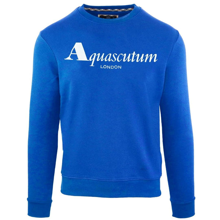Aquascutum Mens Fgia31 81 Sweater Blue
