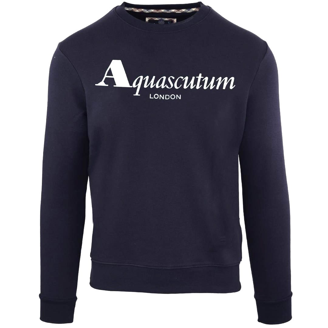 Aquascutum Mens Fgia31 85 Sweater Navy