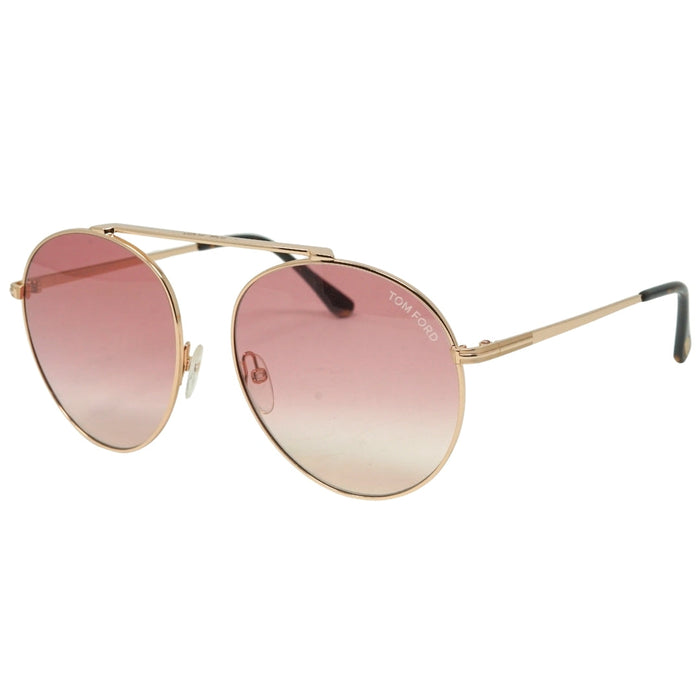 Tom Ford Womens Ft0571 28Z Simone Sunglasses Gold