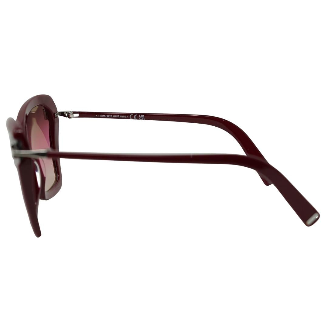 Tom Ford Ft0849 Leah 69F Womens Sunglasses Red