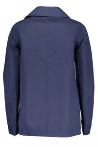 Gant Chic Blue Cotton Sports Jacket with Logo Detail