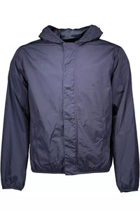 Gant Chic Blue Nylon Sport Jacket with Hood