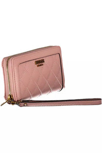 Guess Jeans Chic Pink Wallet with Contrast Zip & Logo