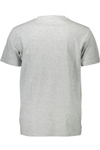 Guess Jeans Classic Gray Crew Neck Logo Tee