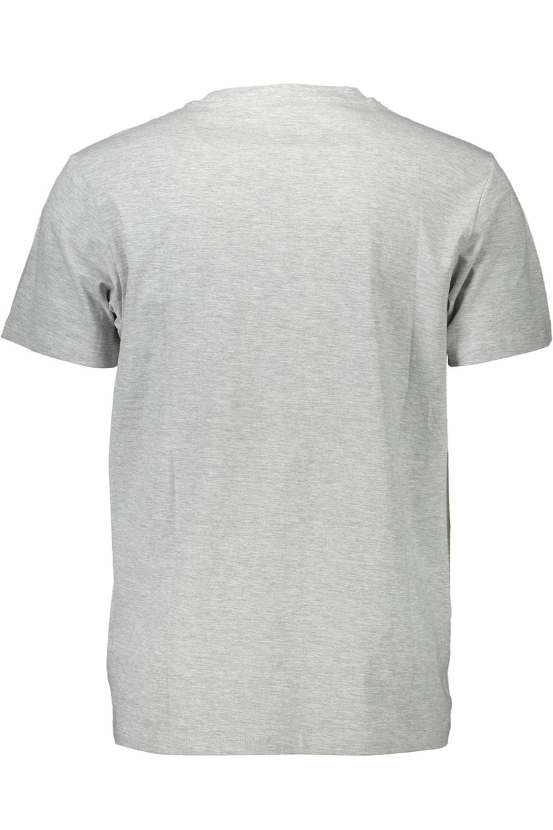 Guess Jeans Classic Gray Crew Neck Logo Tee