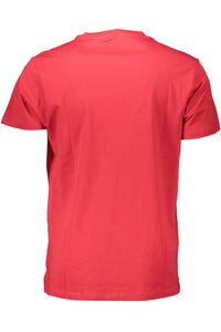 Guess Jeans Fiery Red Crew Neck Logo Tee