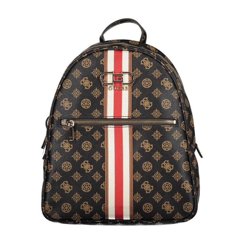 Guess Jeans Brown Polyethylene Backpack