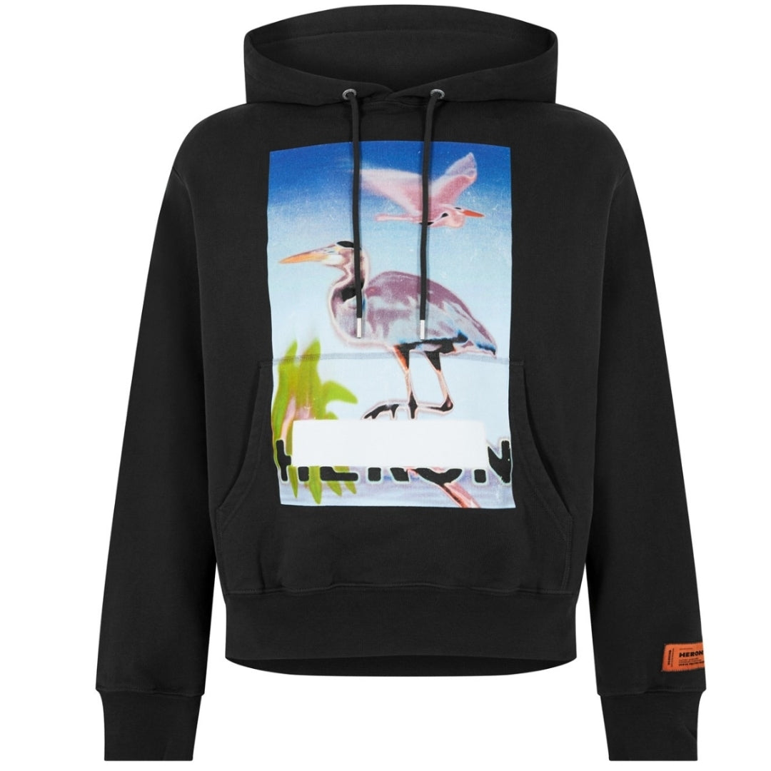 Heron Preston Mens Hmbb024F23Jer0031037 Hoodie Black