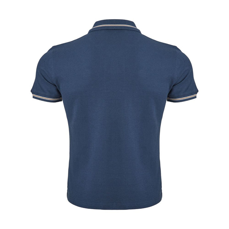 Corneliani Elegant Blue Italian Cotton Polo Shirt